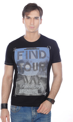 Stride Printed Men's Round Neck T-Shirt