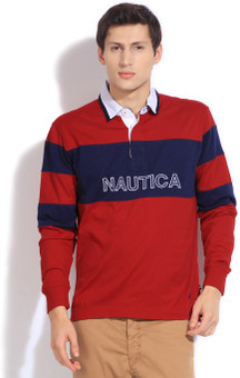 Nautica Striped Men's Polo T-Shirt