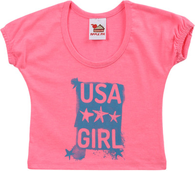 33% OFF on Apple Pie Printed Baby Girl's Round Neck T-Shirt