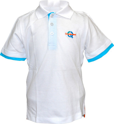 59% OFF on Cool Quotient Solid Boy's Polo Neck T-Shirt