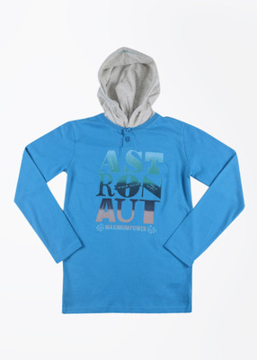 Sturdy Printed Boy's Hooded T-Shirt Sturdy Printed Boy's Hooded T-Shirt