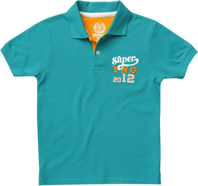 SuperYoung Solid Boy's Polo Neck T-Shirt