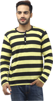 Leana Striped Men's Henley T-Shirt