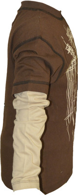 49% OFF on Cool Quotient Solid Boy's Round Neck T-Shirt