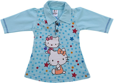 23% OFF on Mint Graphic Print Girl's Polo Neck T-Shirt 23% OFF on Mint Graphic Print Girl's Polo Neck T-Shirt