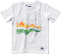 Tricolor Nation Graphic Print Boy's Round Neck T-Shirt