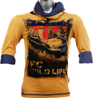 20% OFF on Fingerchips Graphic Print Boy's Henley T-Shirt