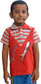 56% OFF on Just In Plus Printed, Striped Boy's Polo T-Shirt