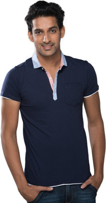 50% OFF on Mavango Solid Men's Polo T-Shirt