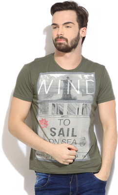 GAS Printed Men's Round Neck T-Shirt GAS Printed Men's Round Neck T-Shirt