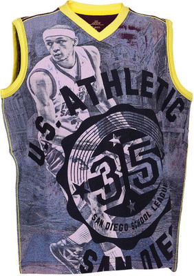 50% OFF on Ello Graphic Print Boy's V-neck T-Shirt