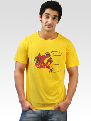 67% OFF on Incynk Printed Men's Round Neck T-Shirt