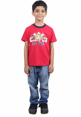 50% OFF on Stop To Start Printed Boy's Round Neck T-Shirt