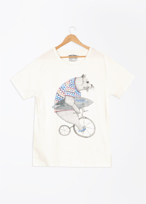 40% OFF on Jack & Jones Printed Men's Round Neck T-Shirt