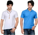 60% OFF on TSX Solid Men's Polo T-Shirt Pack of 2