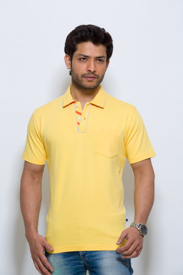 ALX New York Solid Men's Polo T-Shirt
