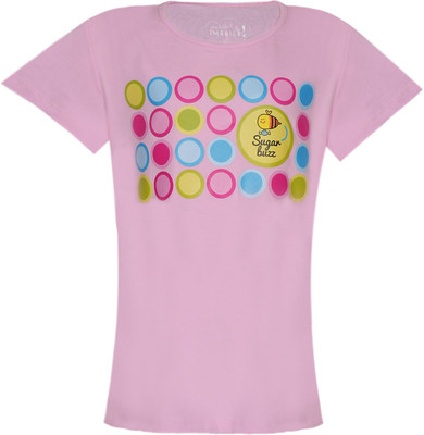 Imagica Solid Girl's Round Neck T-Shirt