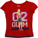 40% OFF on Barbie Graphic Print Girl's Round Neck T-Shirt