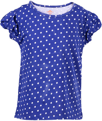 50% OFF on Ello Polka Print Girl's Round Neck T-Shirt
