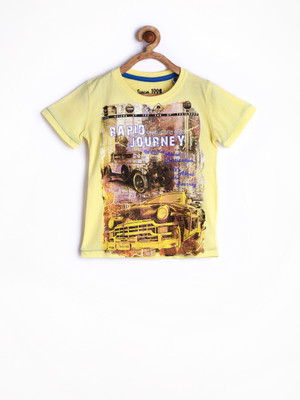 40% OFF on Status Quo Cubs Printed Boy's Round Neck T-Shirt