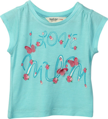 Beebay Printed Baby Girl's Round Neck T-Shirt Beebay Printed Baby Girl's Round Neck T-Shirt
