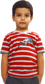 35% OFF on Bio Kid Striped Boy's V-neck T-Shirt