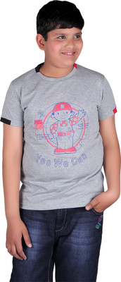 16% OFF on Vivid Bharti Graphic Print Boy's Round Neck T-Shirt