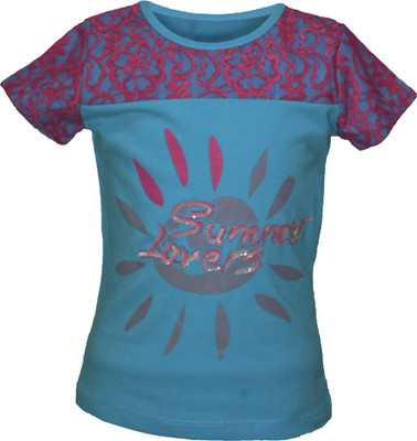 35% OFF on Cool Quotient Graphic Print Baby Girl's Round Neck T-Shirt