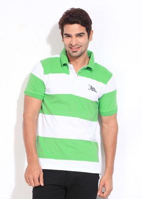 Flying Machine Striped Men's Polo T-Shirt Flying Machine Striped Men's Polo T-Shirt