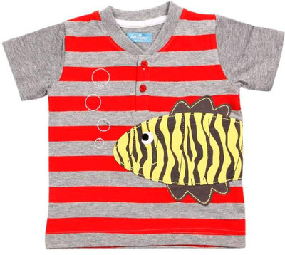 16% OFF on JusCubs Striped Boy's Round Neck T-Shirt