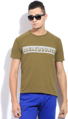 50% OFF on Breakbounce Printed Men's Round Neck T-Shirt