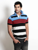 Basics Striped Men's Polo T-Shirt Basics Striped Men's Polo T-Shirt