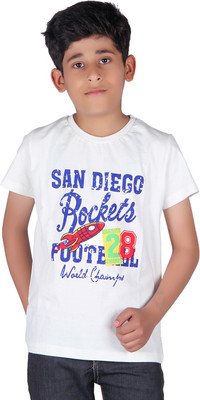 81% OFF on Austin Wood Printed Boy's Round Neck T-Shirt