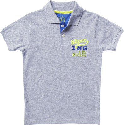 SuperYoung Solid Boy's Polo Neck T-Shirt