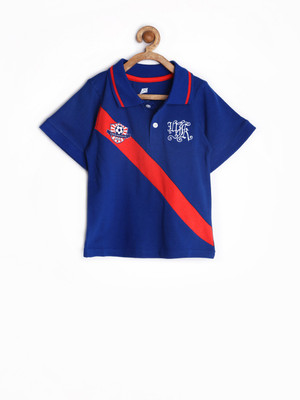 50% OFF on Yellow Kite Solid Boy's Polo Neck T-Shirt