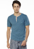 Do U Speak Green Solid Men's Henley T-Shirt