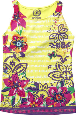 SuperYoung Printed Girl's Scoop Neck T-Shirt