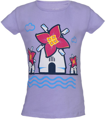 Aquamagica Printed Girl's Round Neck T-Shirt
