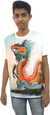 Zeroline Printed Boy's Round Neck T-Shirt