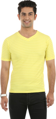 65% OFF on Fidato Striped Men's V-neck T-Shirt 65% OFF on Fidato Striped Men's V-neck T-Shirt