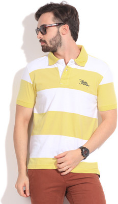Flying Machine Striped Men's Polo T-Shirt Flying Machine Striped Men's Polo T-Shirt