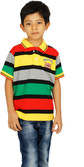 65% OFF on Shaun Striped Boy's Polo Neck T-Shirt 65% OFF on Shaun Striped Boy's Polo Neck T-Shirt