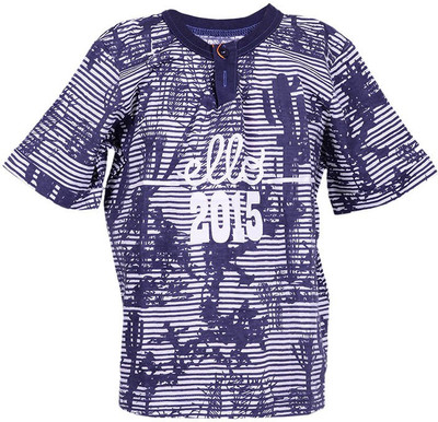 50% OFF on Ello Striped Boy's Henley T-Shirt