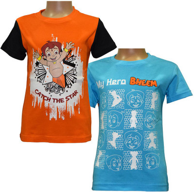 Chhota Bheem Printed Boy's Round Neck T-Shirt