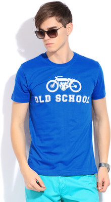 13% OFF on VOLO Printed Men's Round Neck T-Shirt