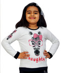50% OFF on Naughty Ninos Animal Print Girl's Round Neck T-Shirt 50% OFF on Naughty Ninos Animal Print Girl's Round Neck T-Shirt