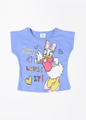 Fox Striped Round Neck T-Shirt