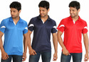 25% OFF on Campus Sutra Solid Men's Polo T-Shirt Pack of 3