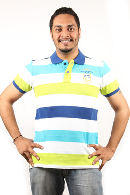 Rock Striped Men's Polo T-Shirt