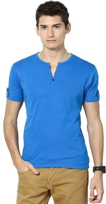 27% OFF on Riverstone Solid Men's Henley T-Shirt